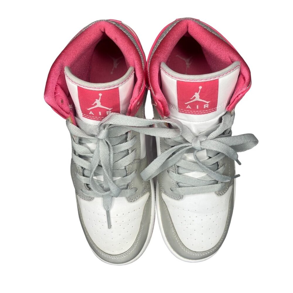 Rare 2013 Youth 7 Women 8 Nike Air Jordan Barbie‎ Pink White Sneakers Basketball - Picture 7 of 16